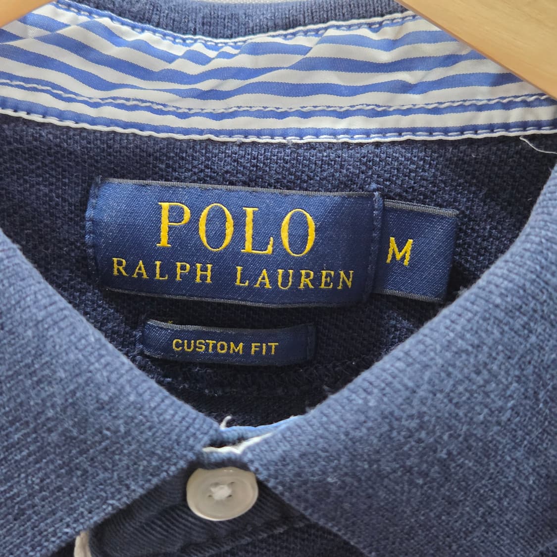 폴로랄프로렌 피케 카라 스트라이프 반팔티 M 상품이미지3