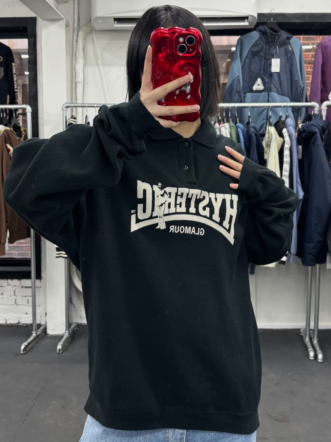 히스테릭 글래머 컴프레션 와플 롱슬리브  상품이미지4