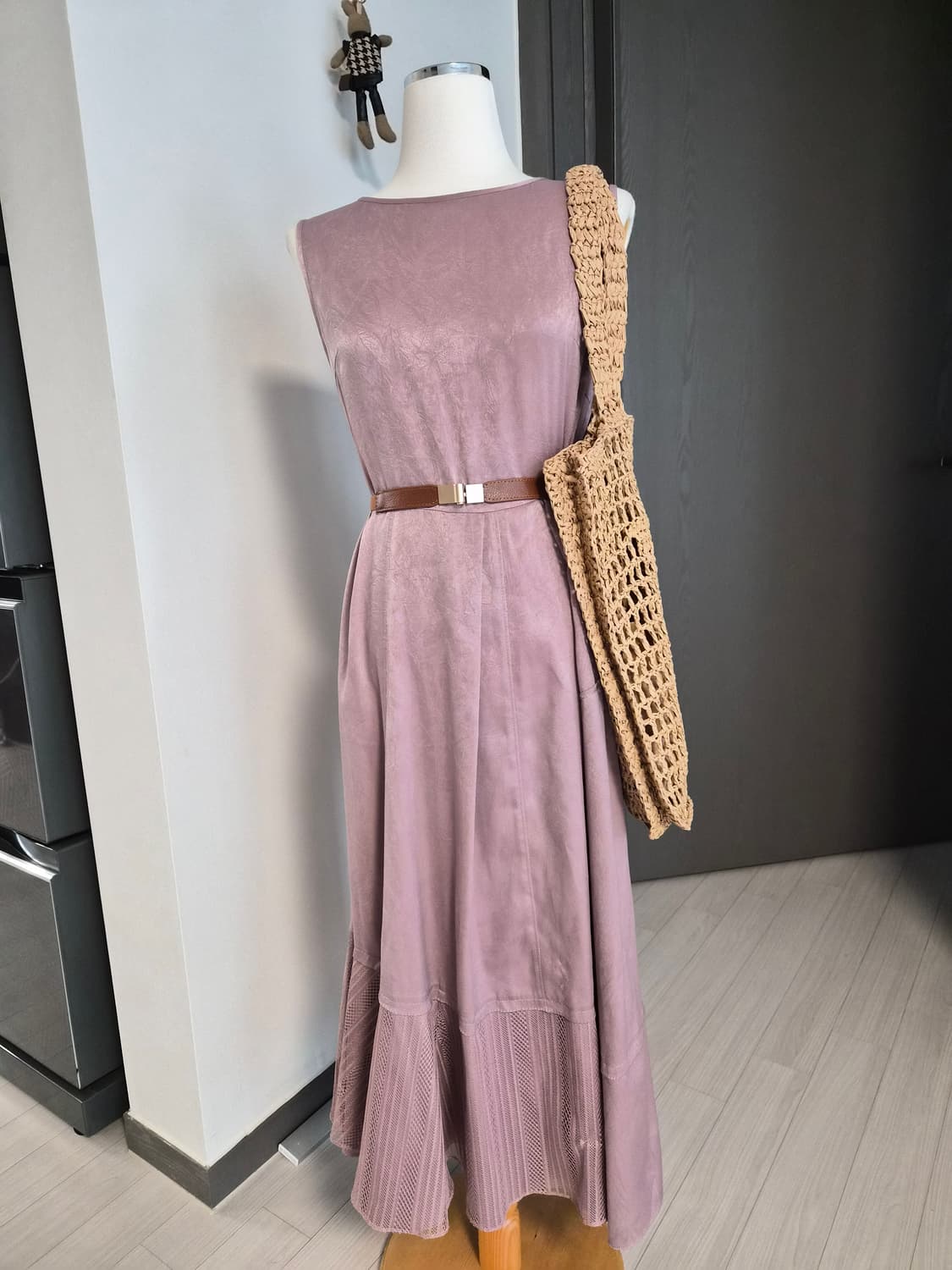 [SJSJ] 고급스러운 톤다운 퍼플 롱 원피스 상품이미지1