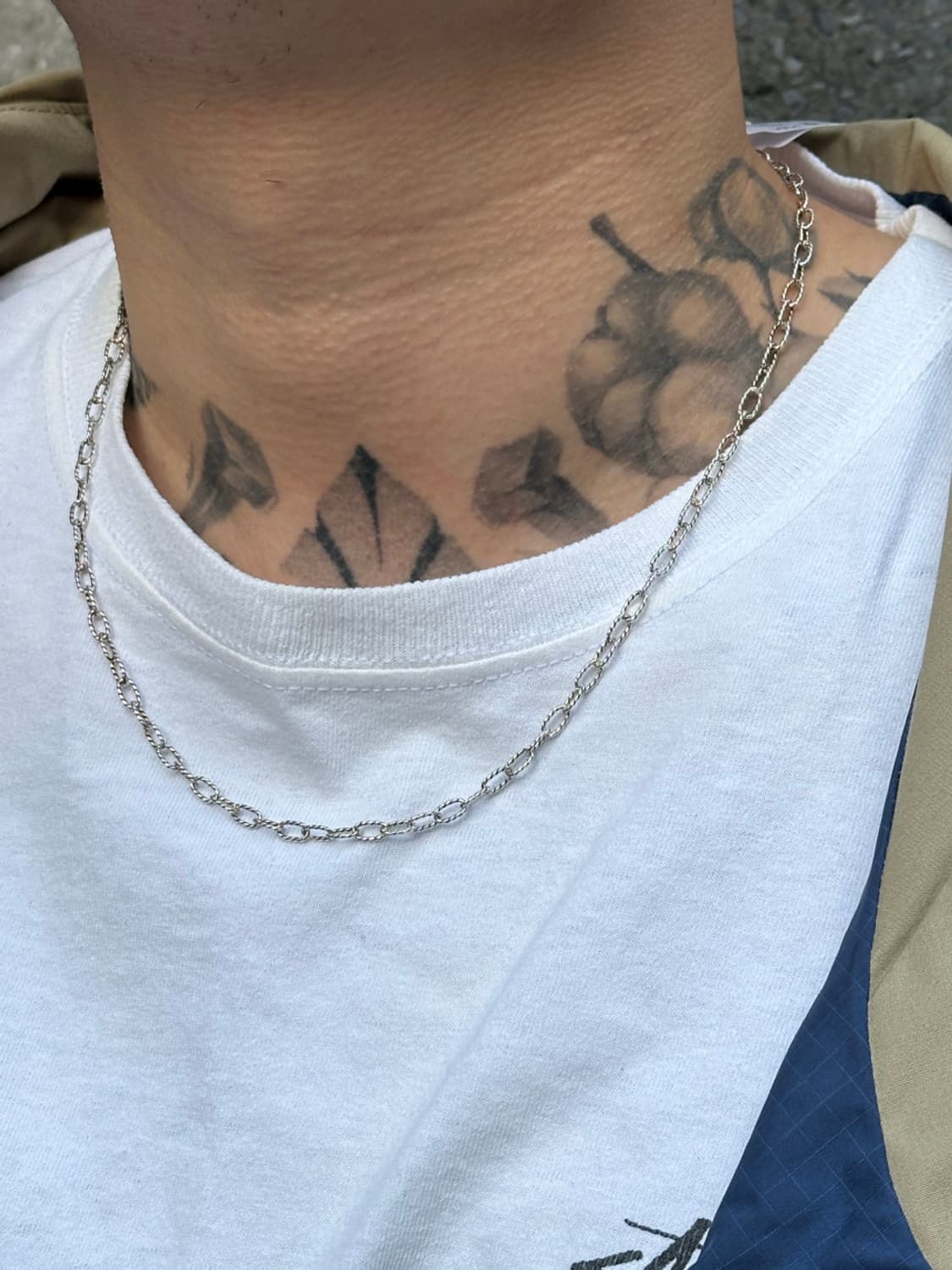 Twisted Oval Link Chain 925 Silver Neckl 상품이미지3