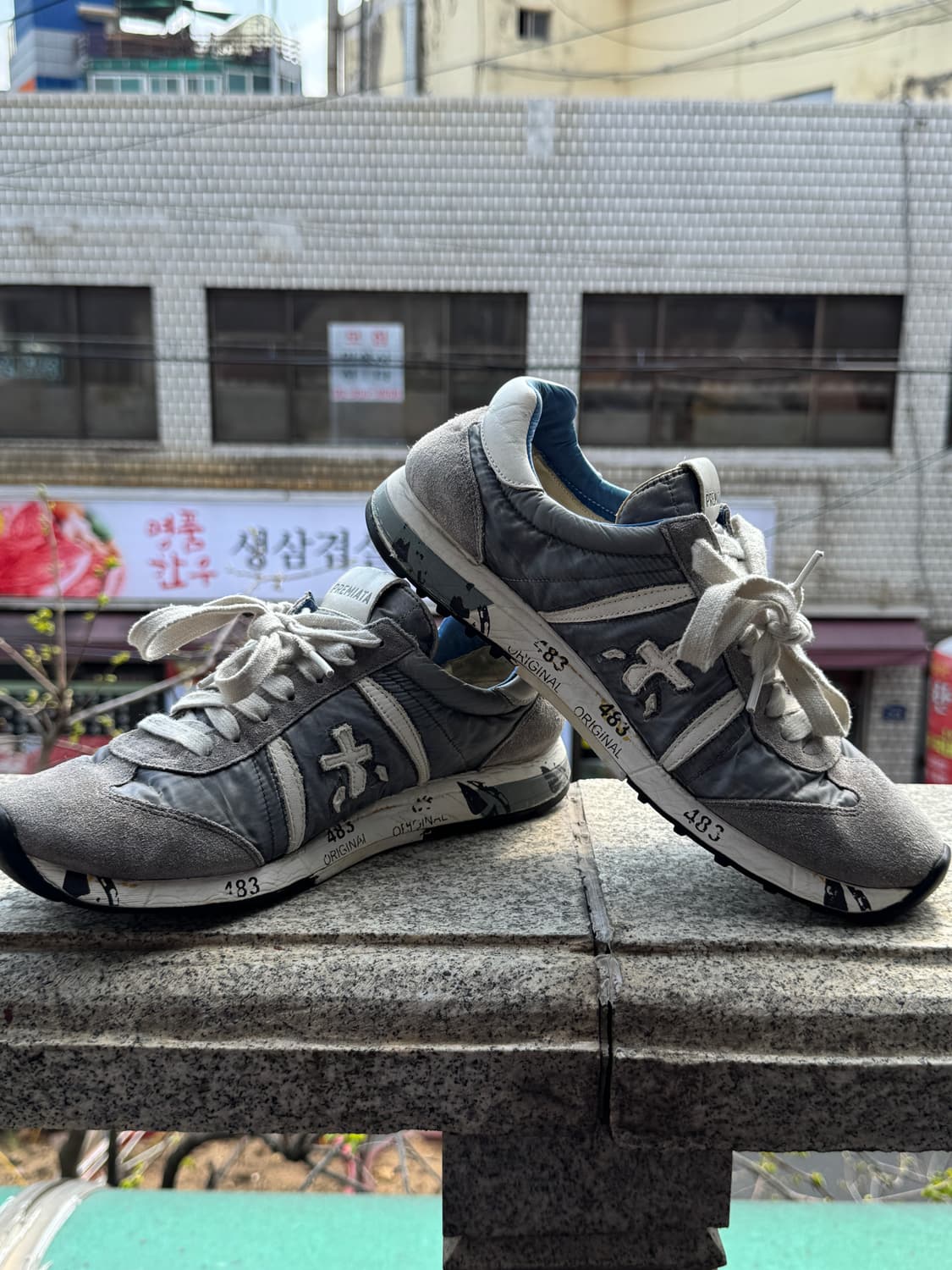 프리미아타 VAR.618E 회색 운동화 41 260mm 상품이미지3