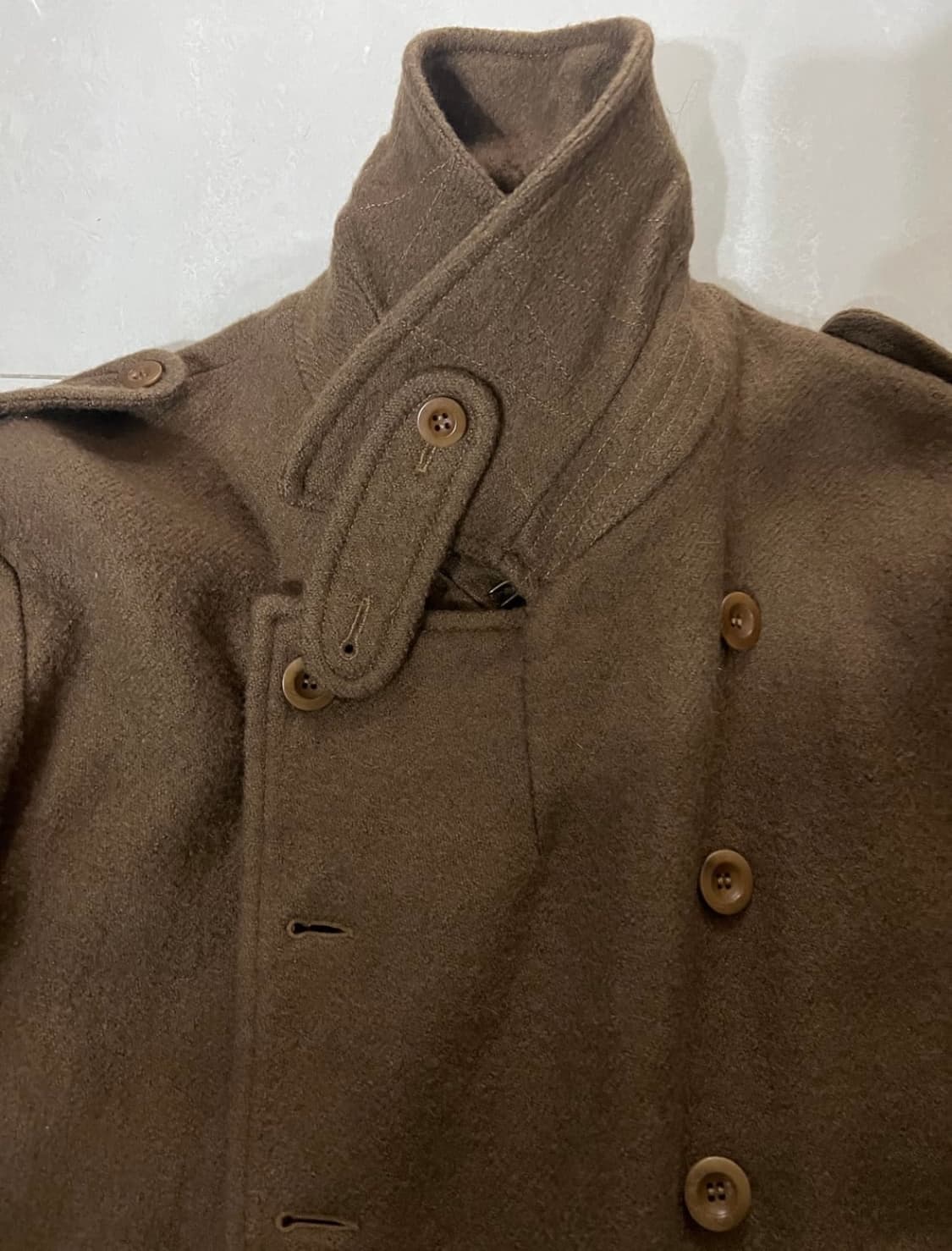 Miu Miu 00s 남성복 울 밀리터리 더블 브레스티드 코트 상품이미지2