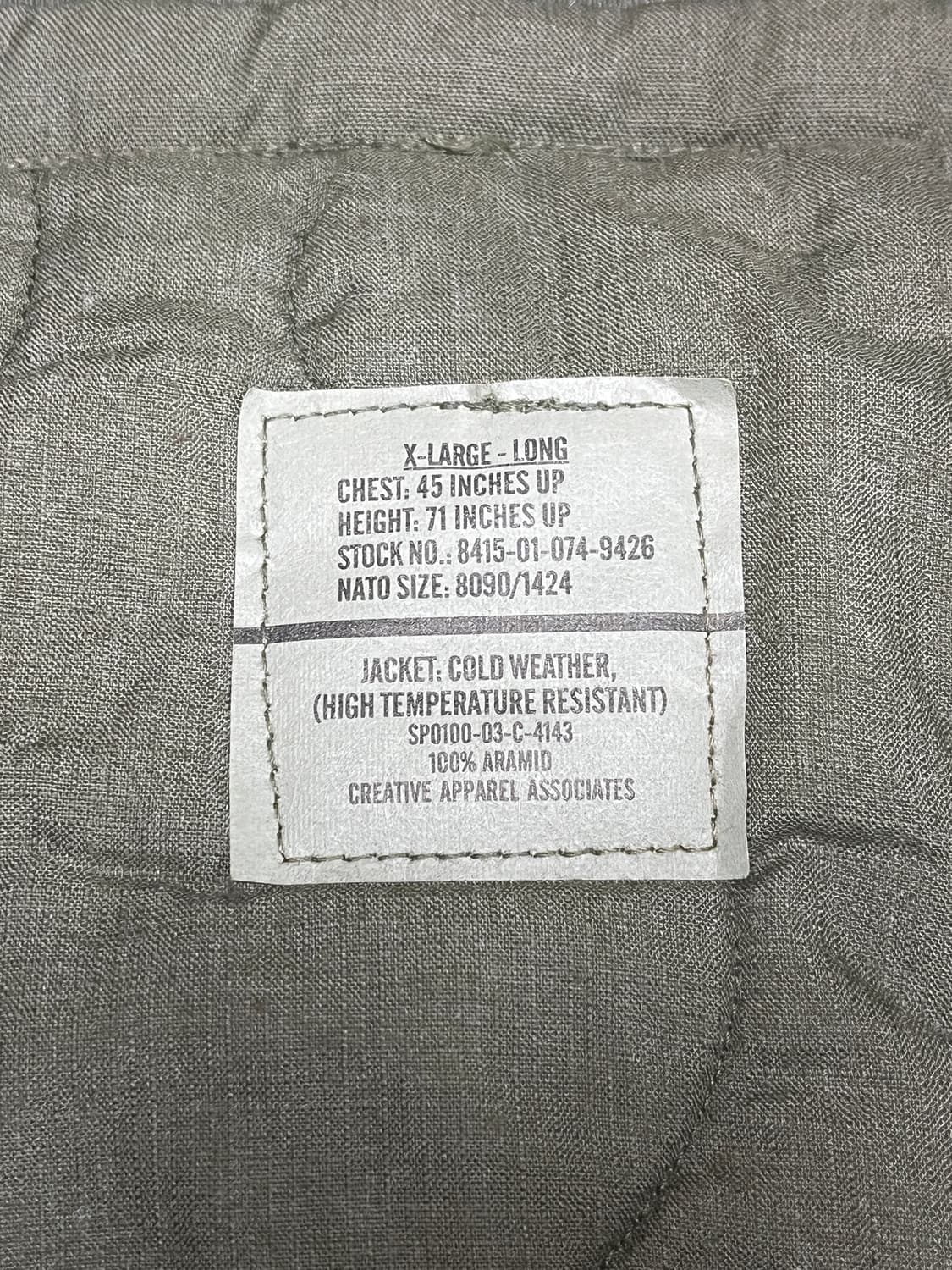 [XL] CVC 신형 아라미드 탱커 자켓 상품이미지4