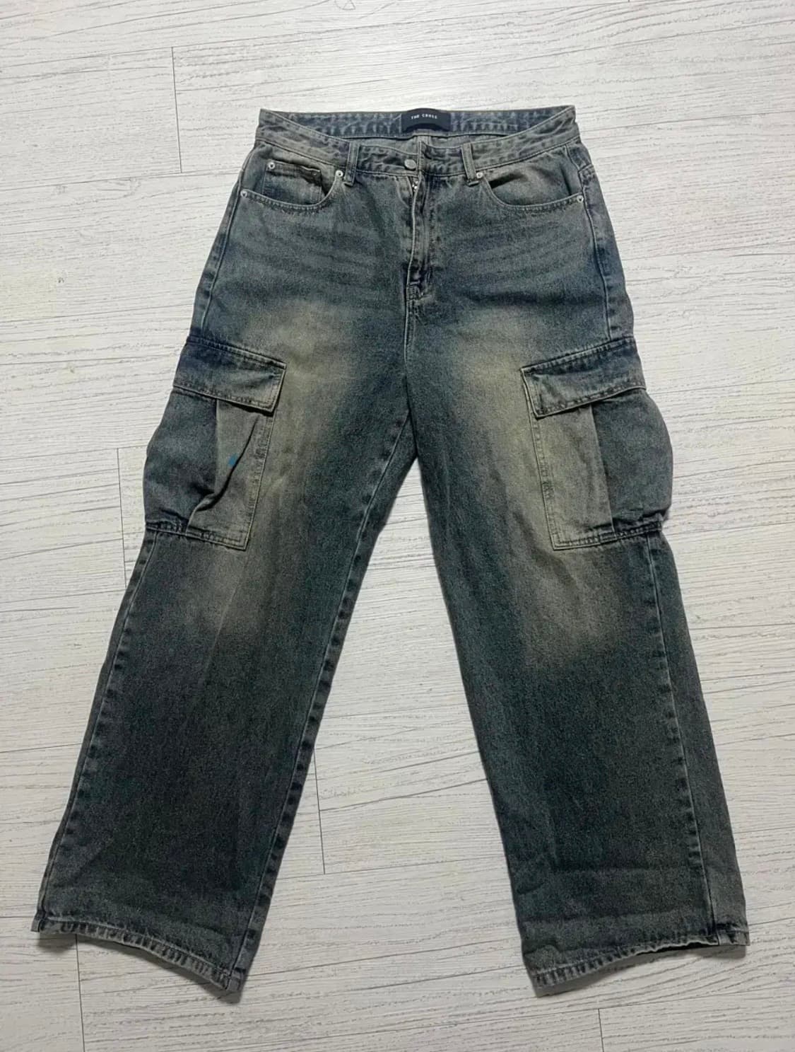 THE CROSS 데님 카고 바지 상품이미지1