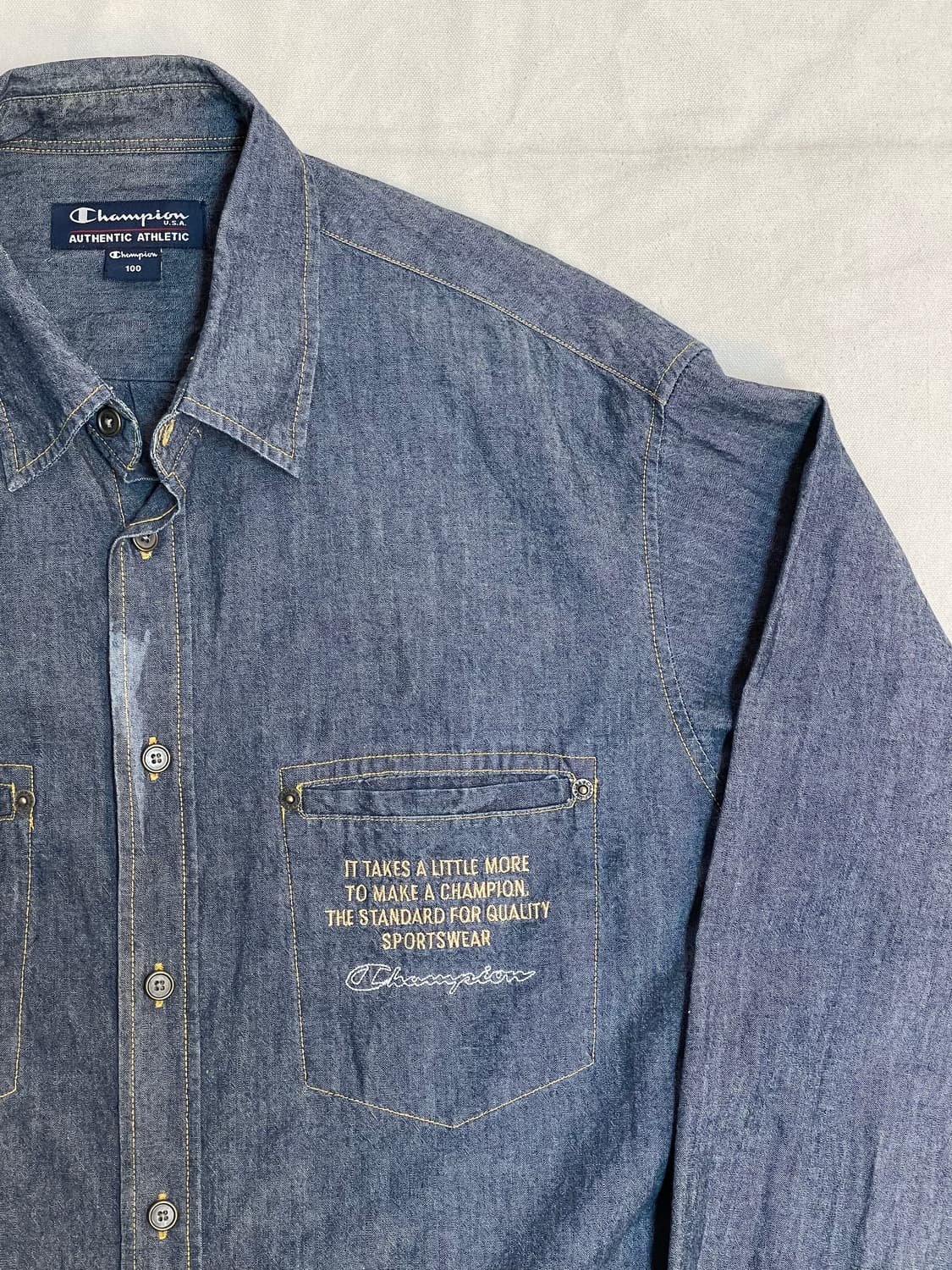 챔피언 데님 셔츠 상품이미지7