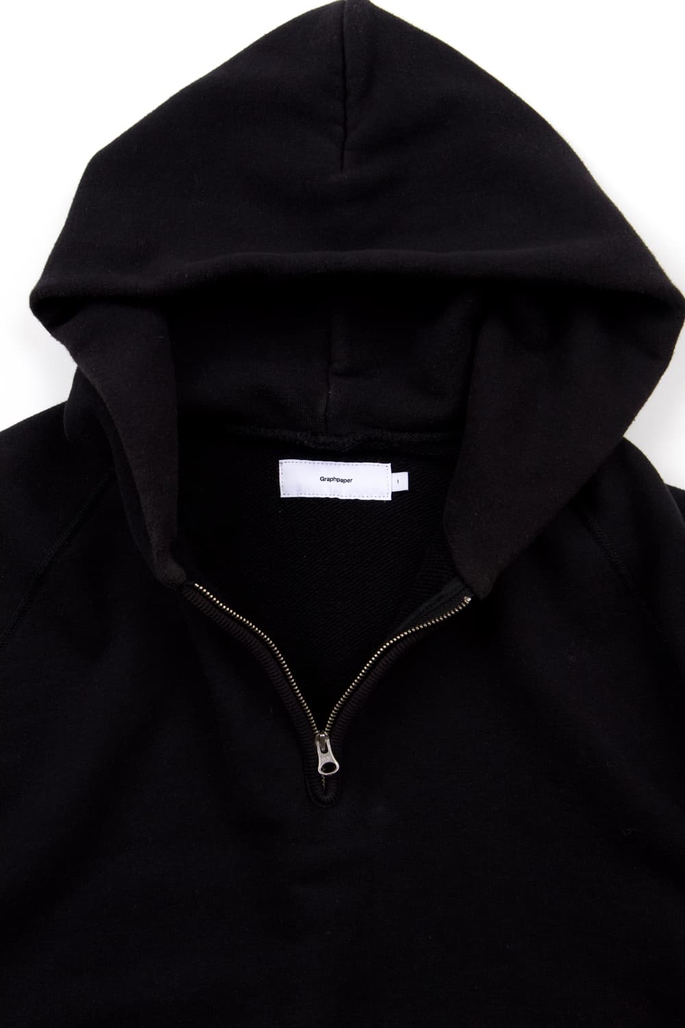 Graphpaper x Loopwheeler L/S 하프 집 래글런 후디 상품이미지4