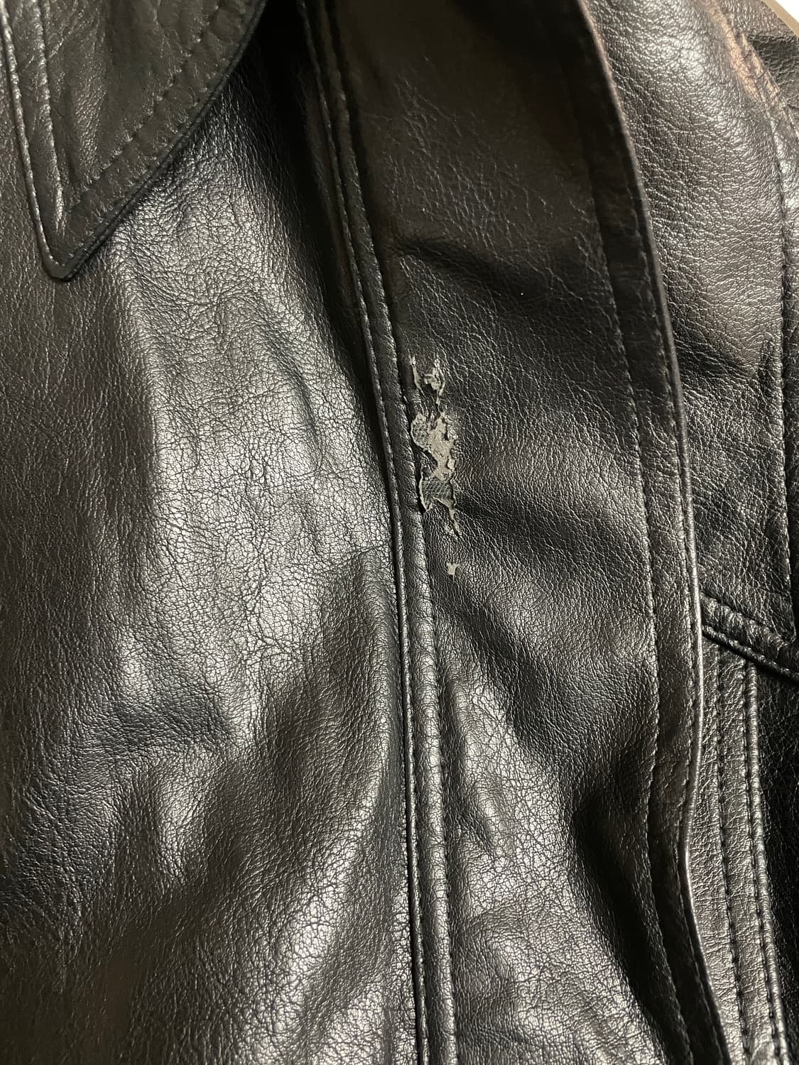 트리밍버드 레더 블루종 [ Black ] 상품이미지2