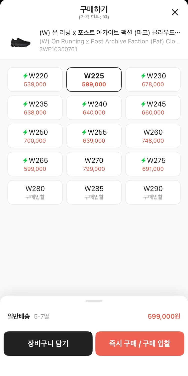 온러닝 파프 클라우드몬스터2 상품이미지2