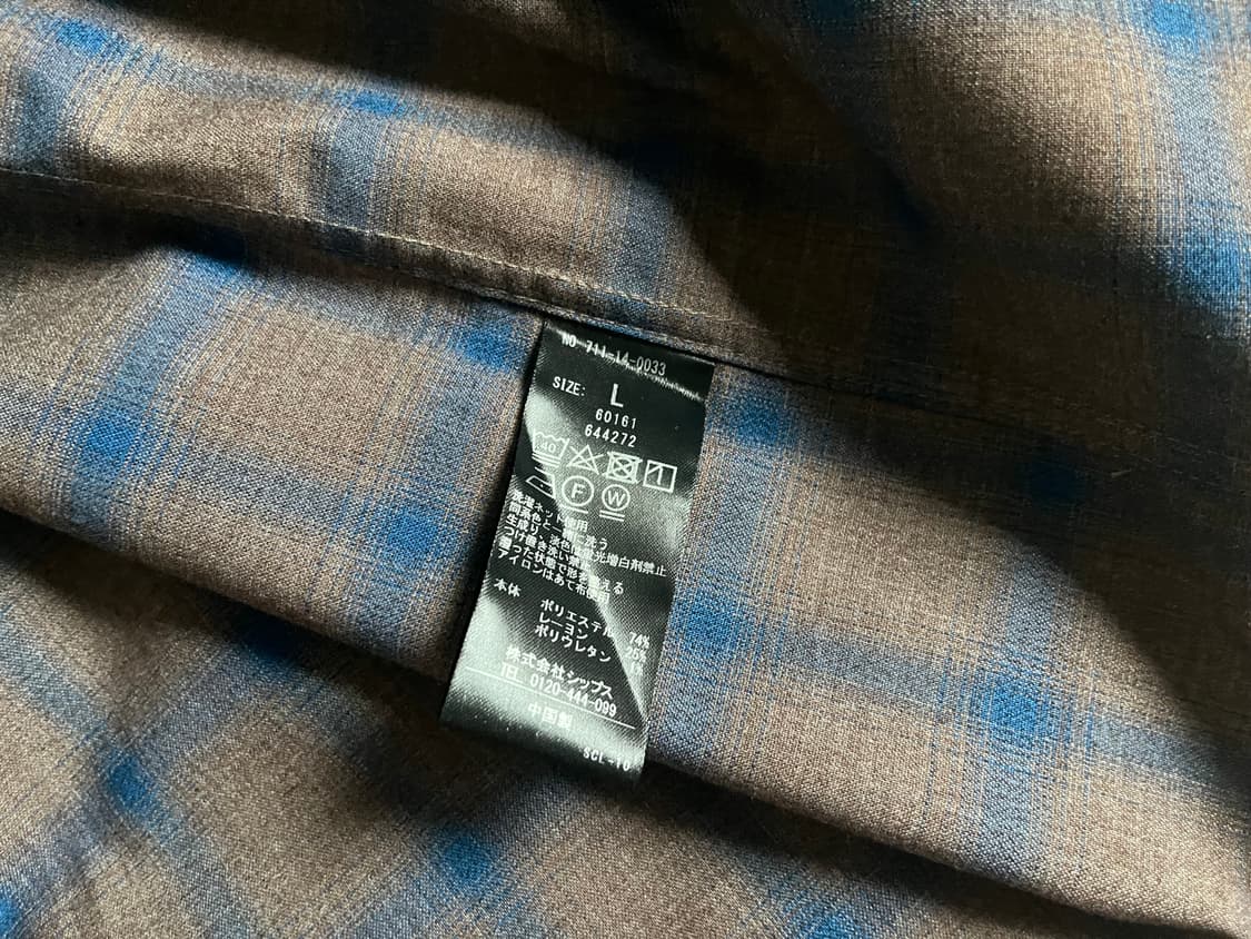 SHIPS 옴브레 체크셔츠 상품이미지2