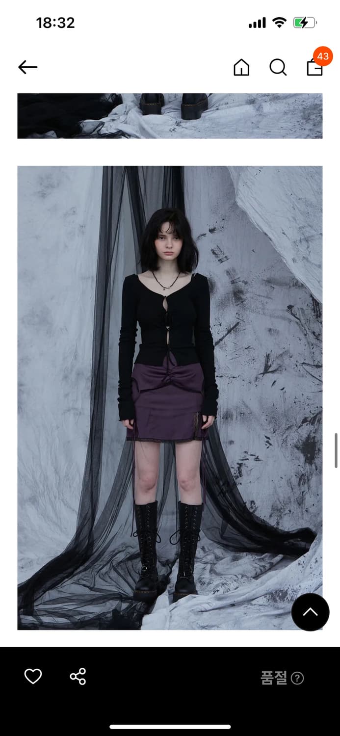 (새상품) 페인오어플레져 슬립 미니 원피스 퍼플 상품이미지1