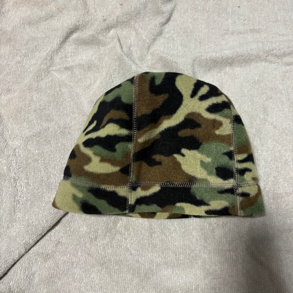 빈티지 카모 플리스 비니 상품이미지2