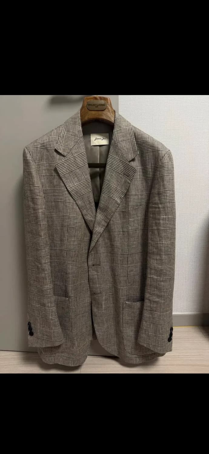 사르토리아준 글렌체크 린넨 자켓 48 상품이미지1