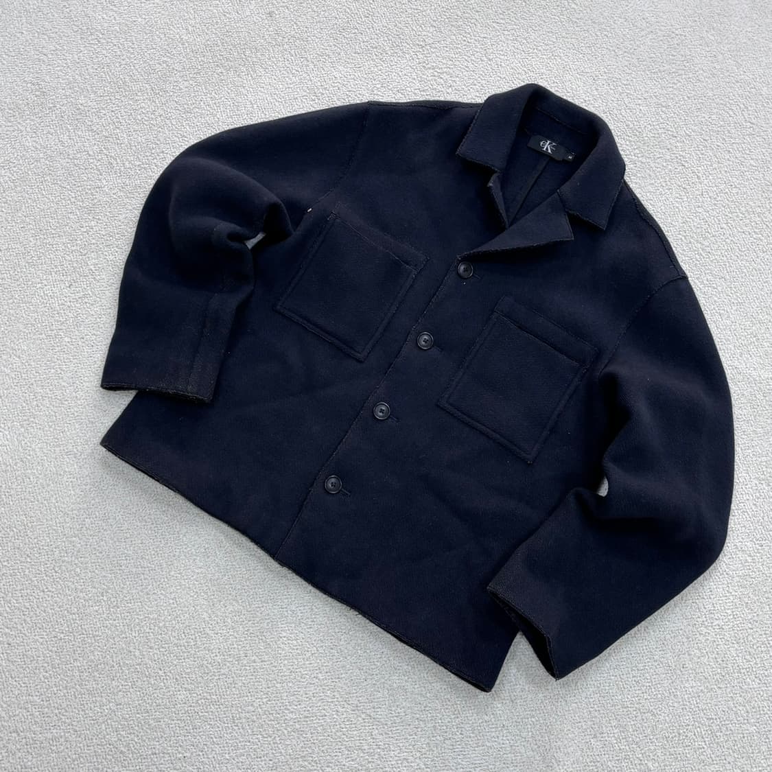 M 캘빈클라인 네이비 울 자켓 0403E 상품이미지1