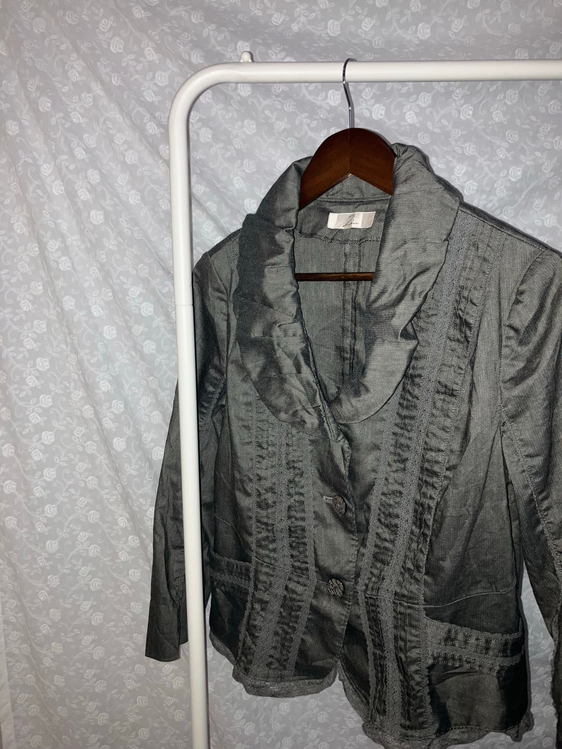 💌 Metallic silver lace jacket. 상품이미지2