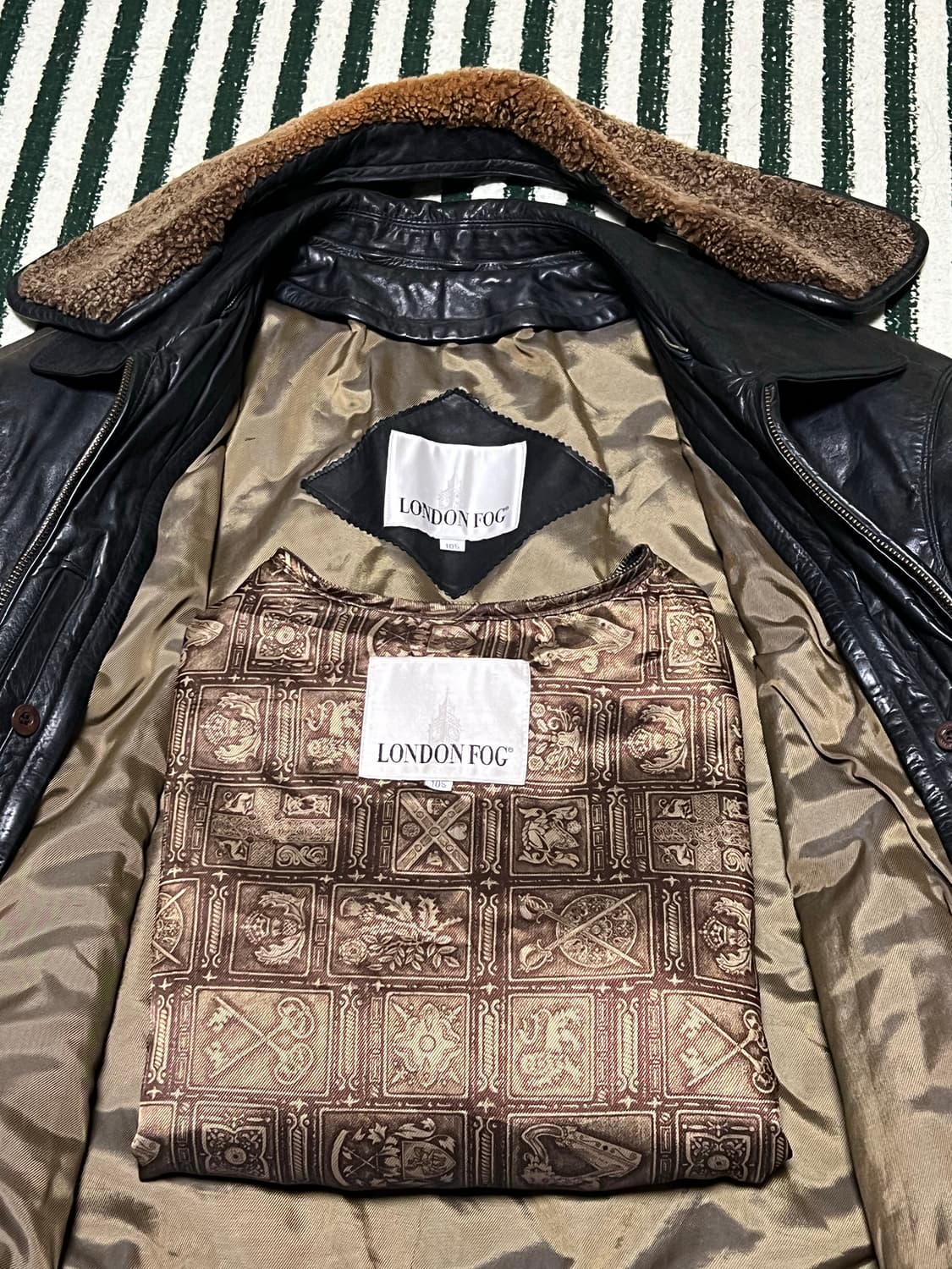 London Fog cowhide leather jacket 상품이미지3