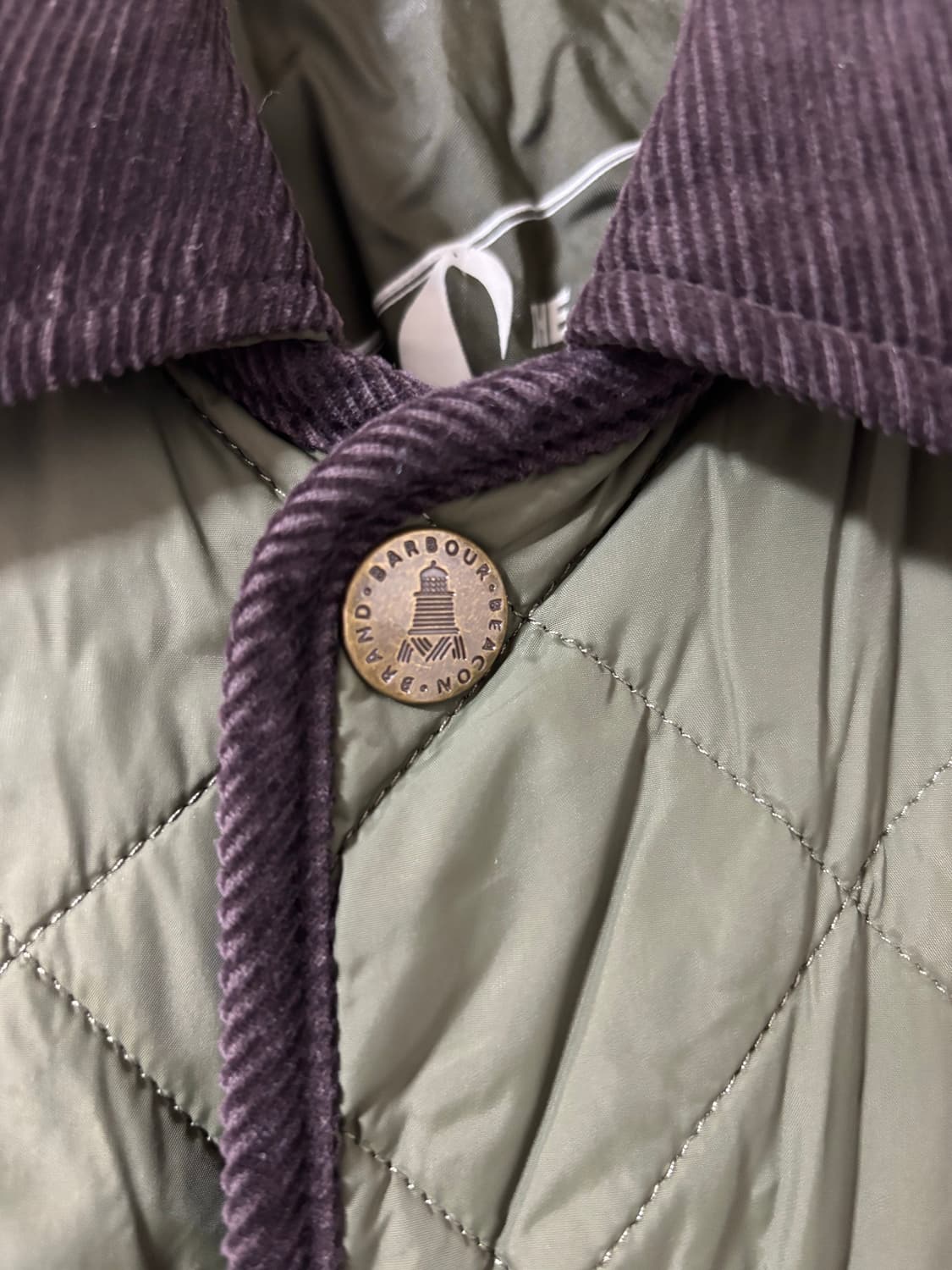 바버 퀄팅 자켓 올리브 상품이미지3