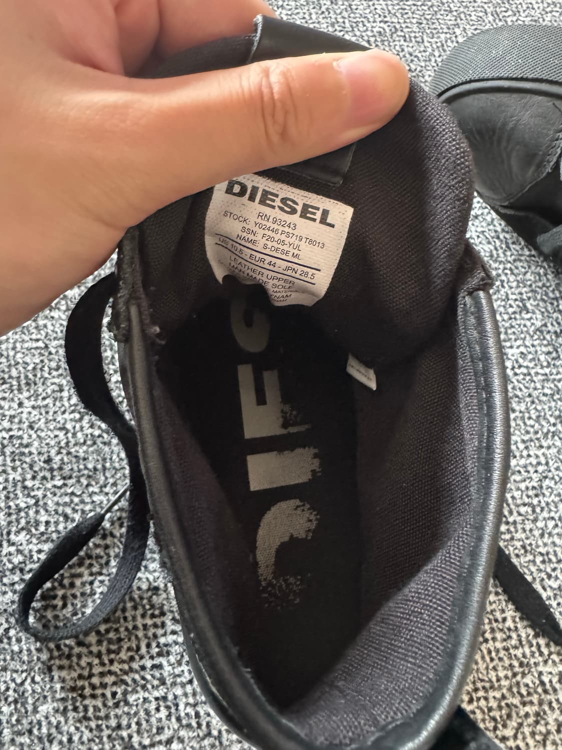 디젤 레더 하이탑 상품이미지3