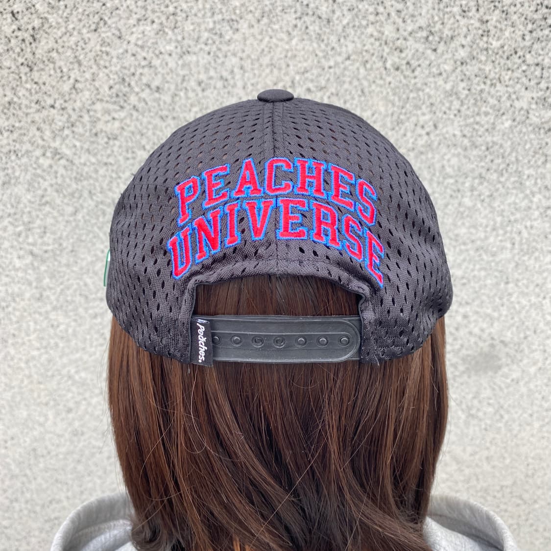 피치스(Peaches.) 'Driving Heals' 블랙 메쉬 캡 상품이미지6