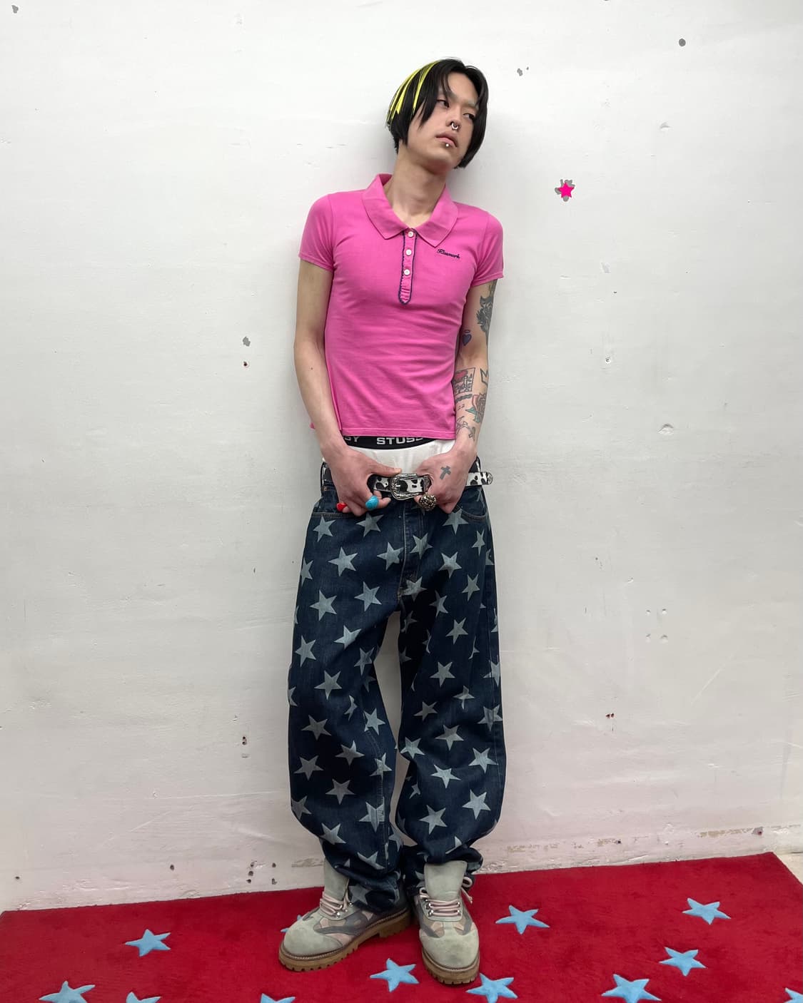 Retro pink pk t-shirt 상품이미지5