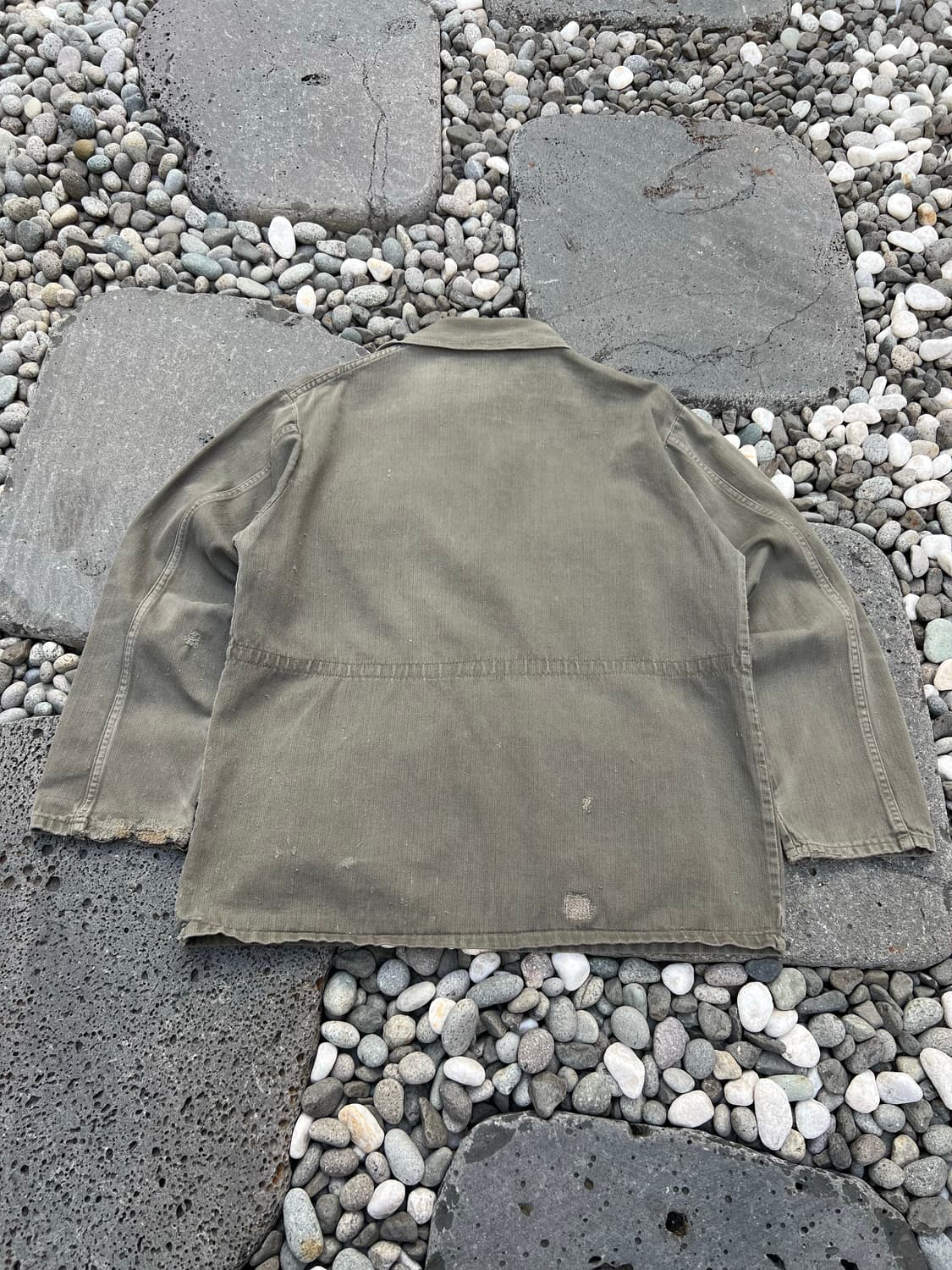 OLD VINTAGE DISTRESSED HBT 빈티지헤링본워크자켓 상품이미지2