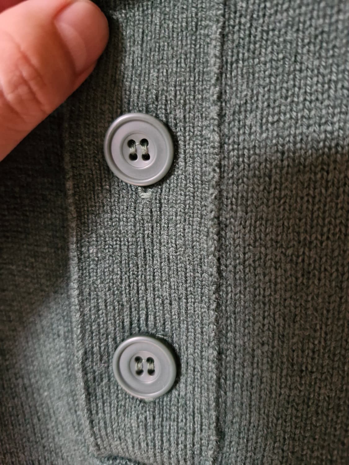 COS 코스 모 캐시미어 혼방 카라넥 니트 그린 M 상품이미지3