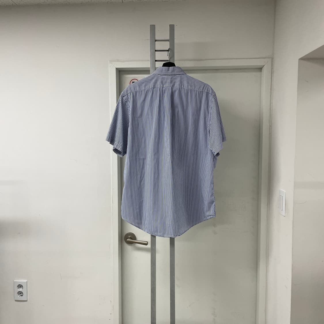 폴로 스트라이프 반팔 셔츠 블루 XL 상품이미지5