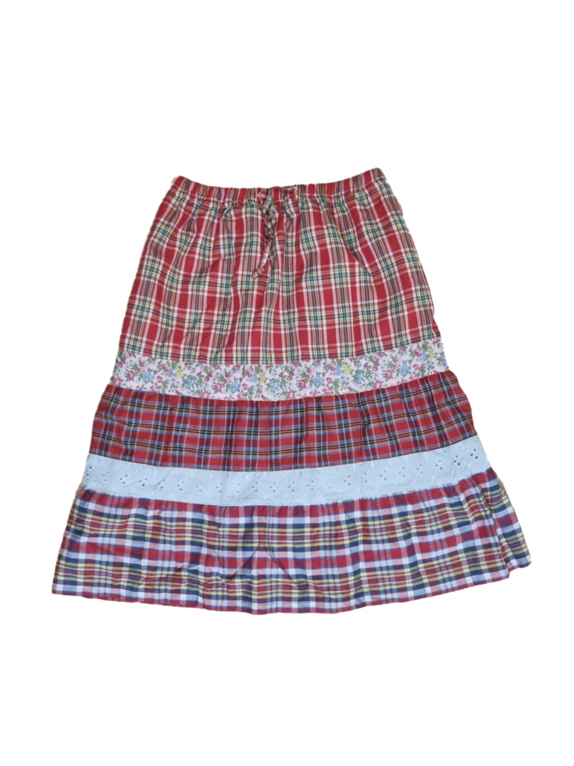 빈티지 패치워크 레이스 펀칭 패치스커트 치마 모리걸하구미히피오리엔탈페어리 상품이미지1