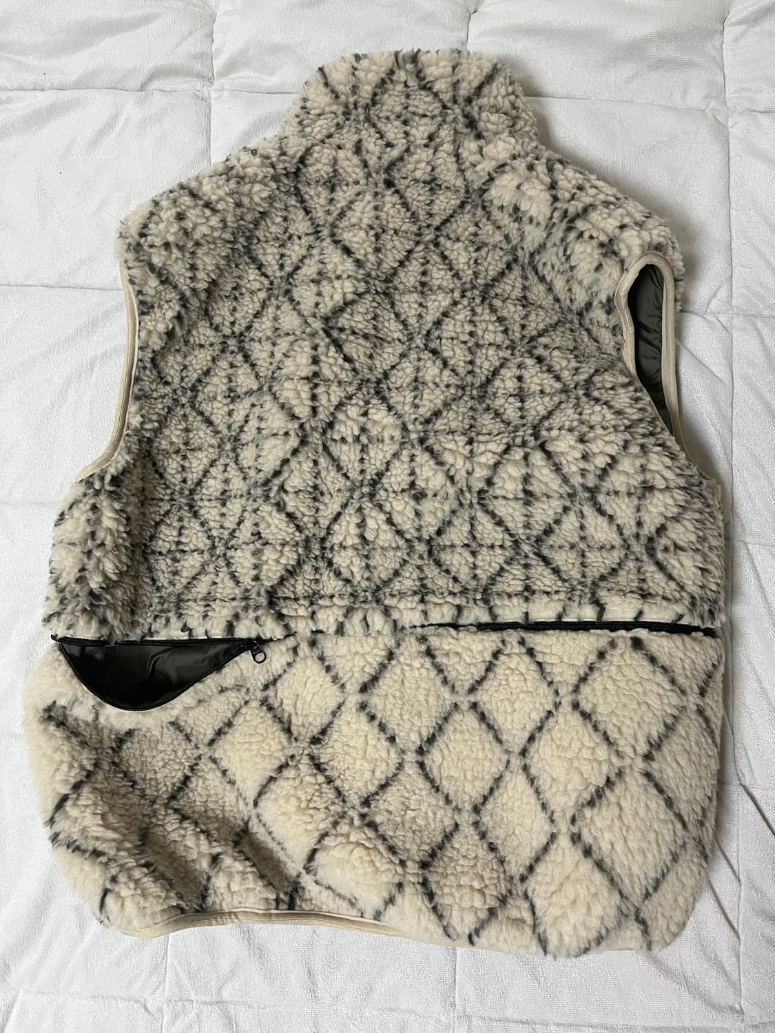 Kapital 캐피탈 기모노 사시코 보아 플리스 리버시블 베스트 키나리 상품이미지4