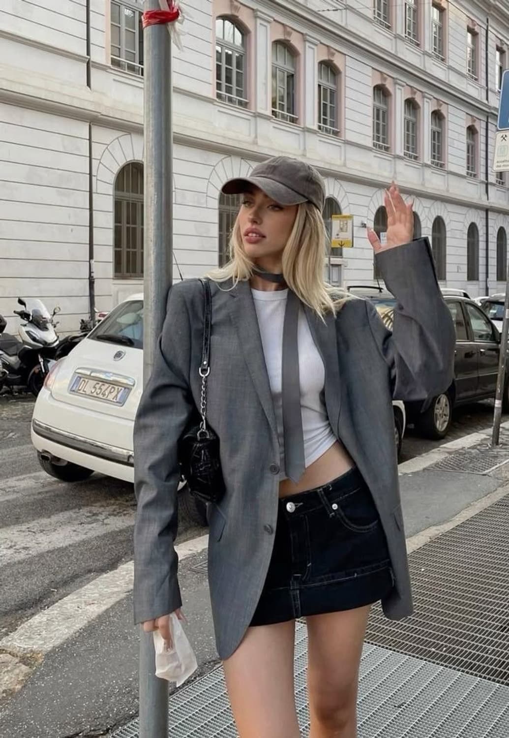 아니에스베(agnès b.) 차콜 그레이 2버튼 울 블레이저  상품이미지9