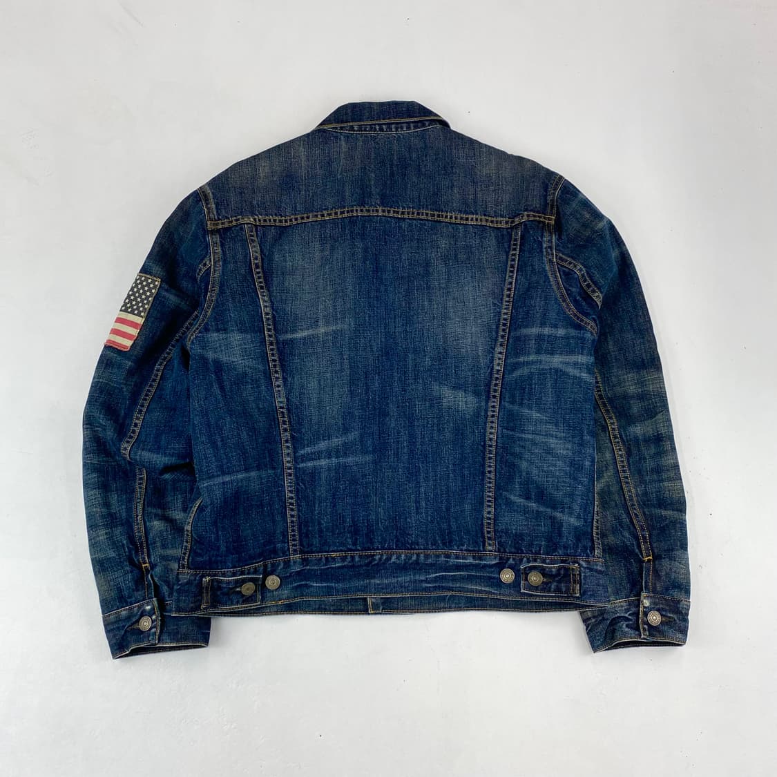폴로 데님&서플라이 성조기 양털 데님 트러커 자켓 (98) 상품이미지2