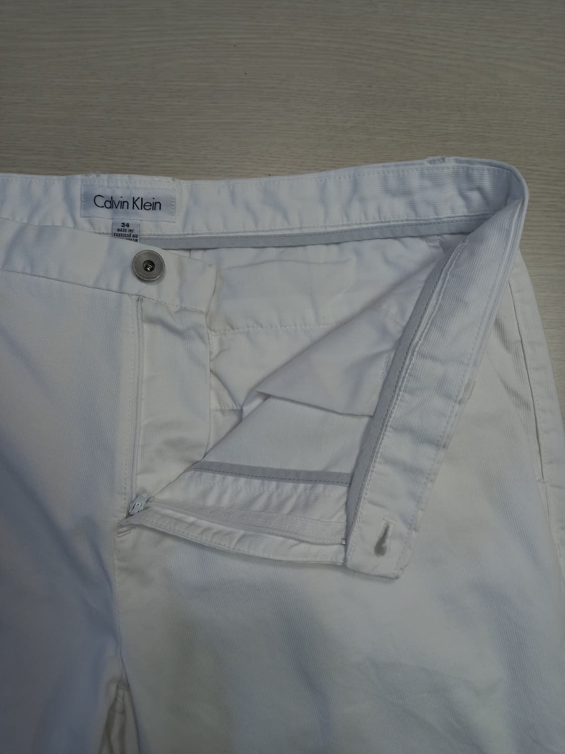 34 새상품 Calvin Klein 면 반바지 화이트 34-614 상품이미지4