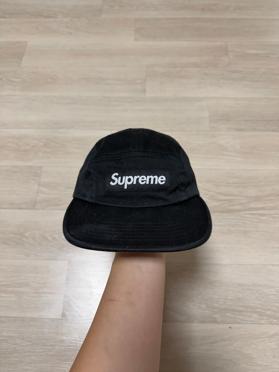 슈프림 워시드 치노 트윌 캠프캡 블랙 상품이미지1