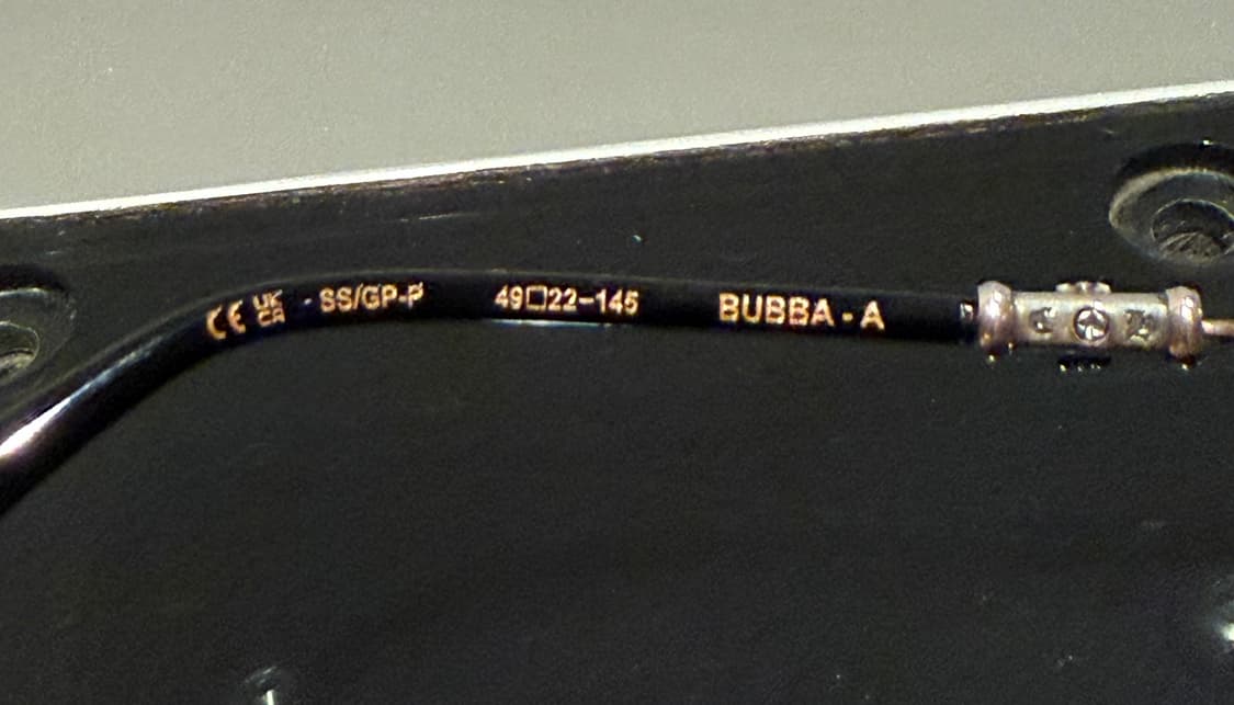 크롬하츠 부바a 블랙 실버/골드 콤비 안경 상품이미지10