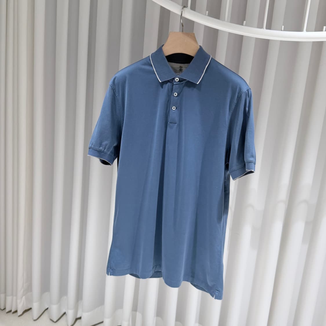 (S급/XL) / 브루넬로쿠치넬리 코튼 슬림핏 카라넥 폴로 반팔 티셔츠 상품이미지2