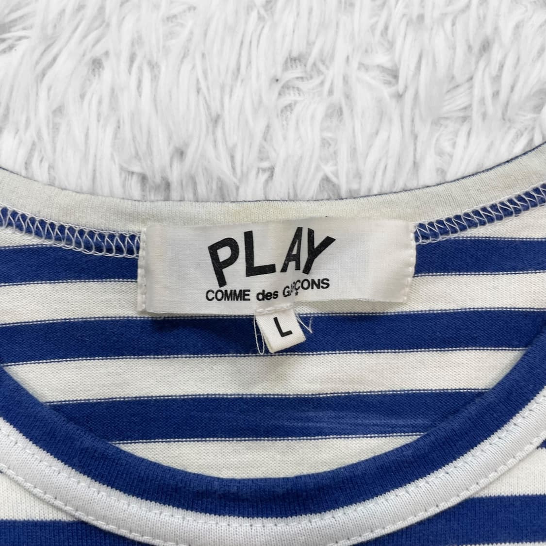 꼼데가르송 하트 와펜 보더 스트라이프 롱슬리브 상품이미지4