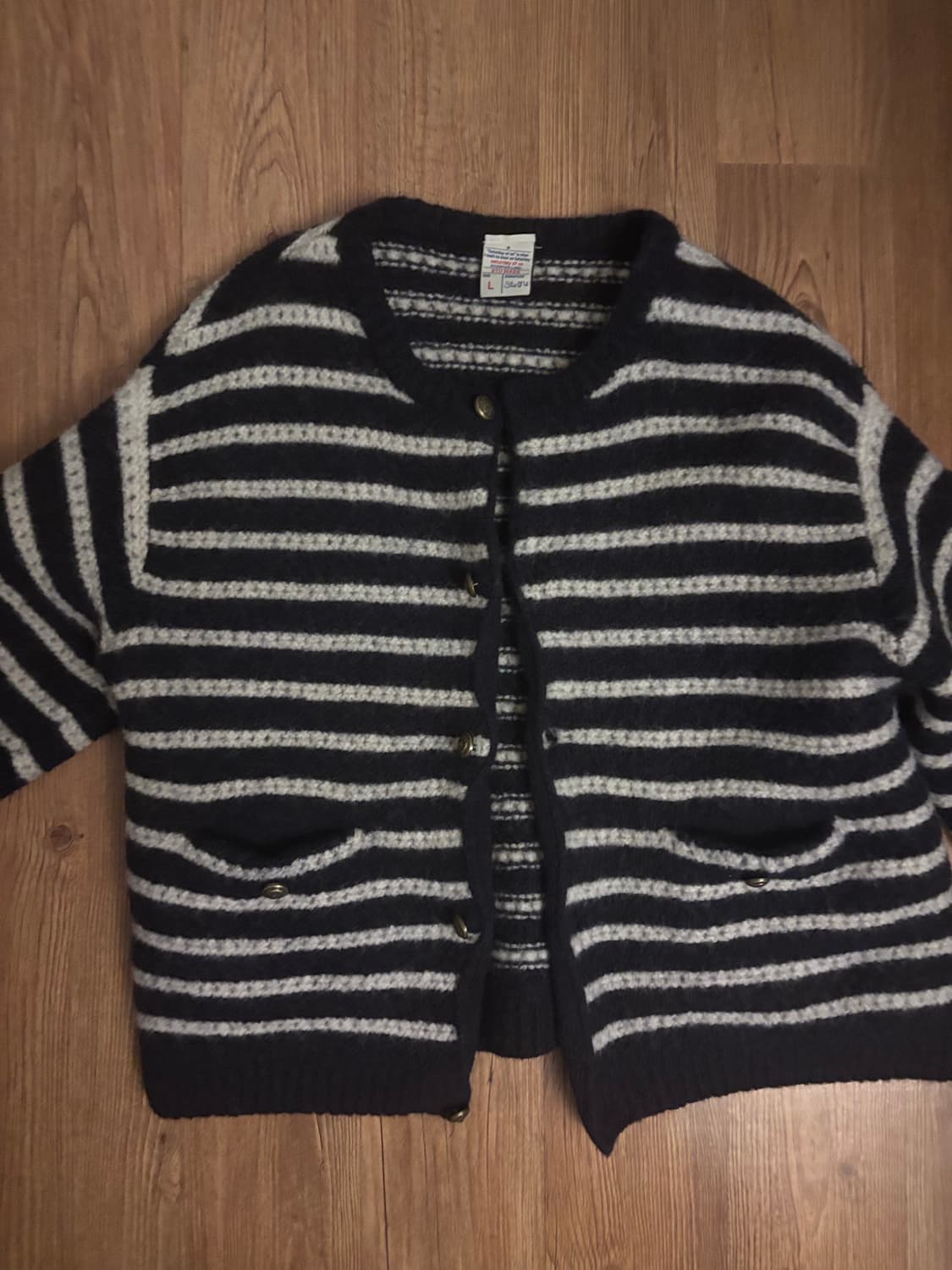 STU 스트라이프 가디건 L 상품이미지2