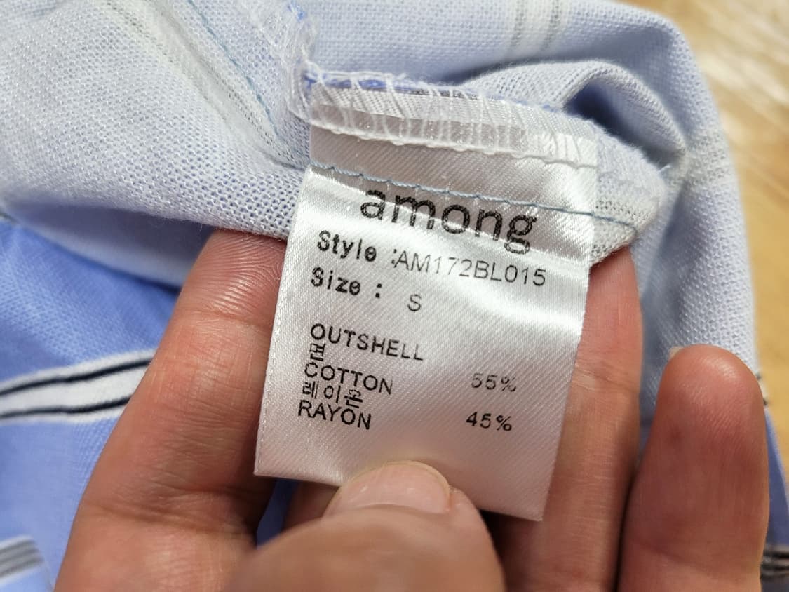 어몽(among) 스트라이프 블라우스 55  상품이미지6