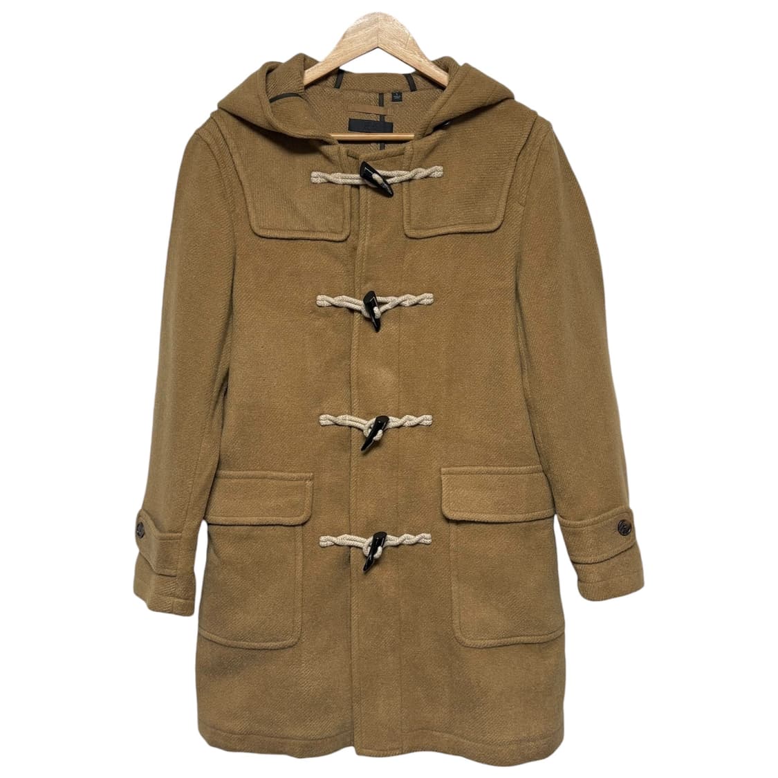 3723 유니클로 브라운 후드 떡볶이코트 더플코트 상품이미지1