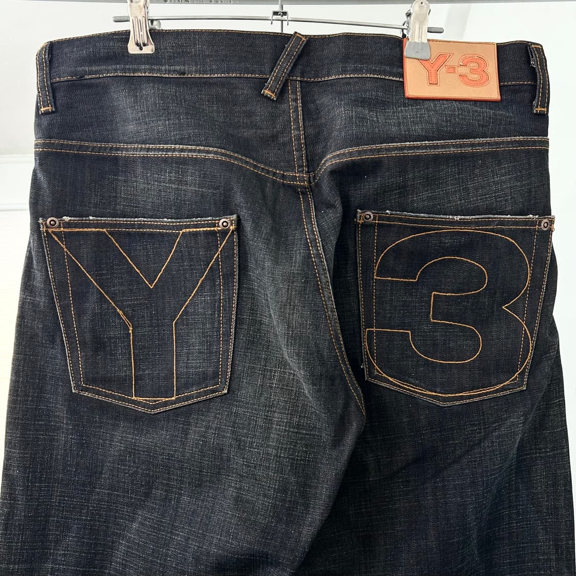 Y-3 요지 야마모토 백로고 와이드 데님 팬츠 상품이미지7