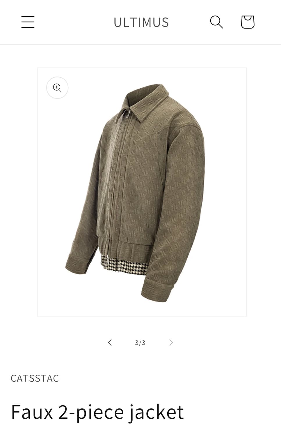 CATSSTAC Faux 2-piece jacket 상품이미지3