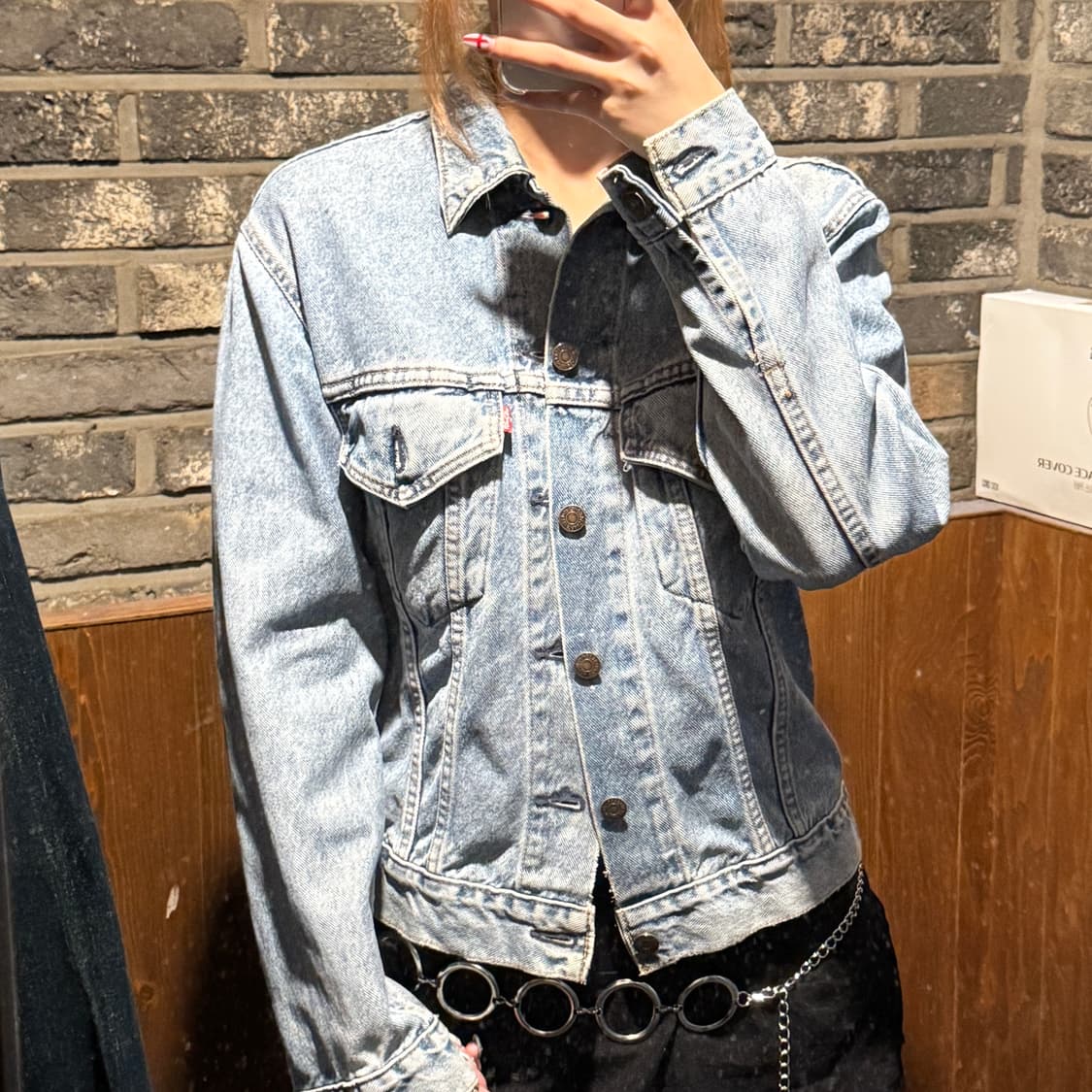 M) 리바이스 90s USA 청 데님 트러커 자켓 상품이미지10