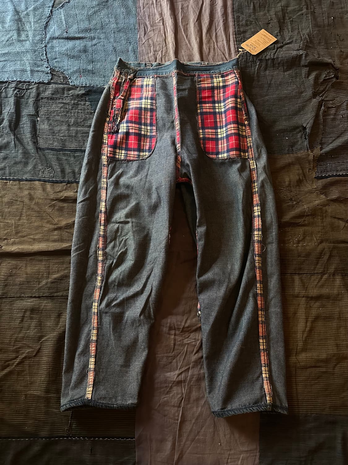 1950s Vintage Side Zip Denim Work Pants 상품이미지8
