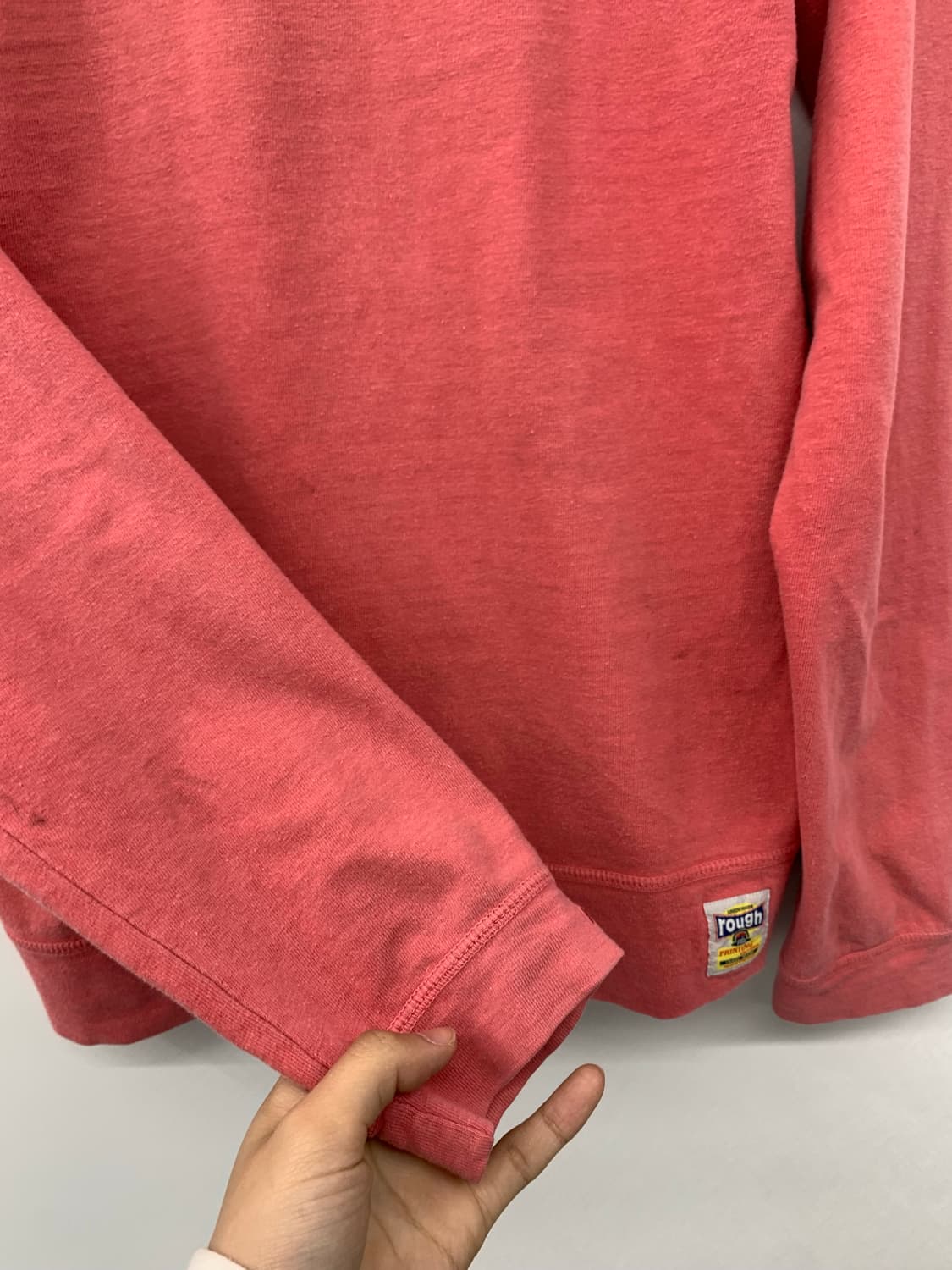 Rough nature charm 핑크 프린팅 긴팔티 상품이미지5