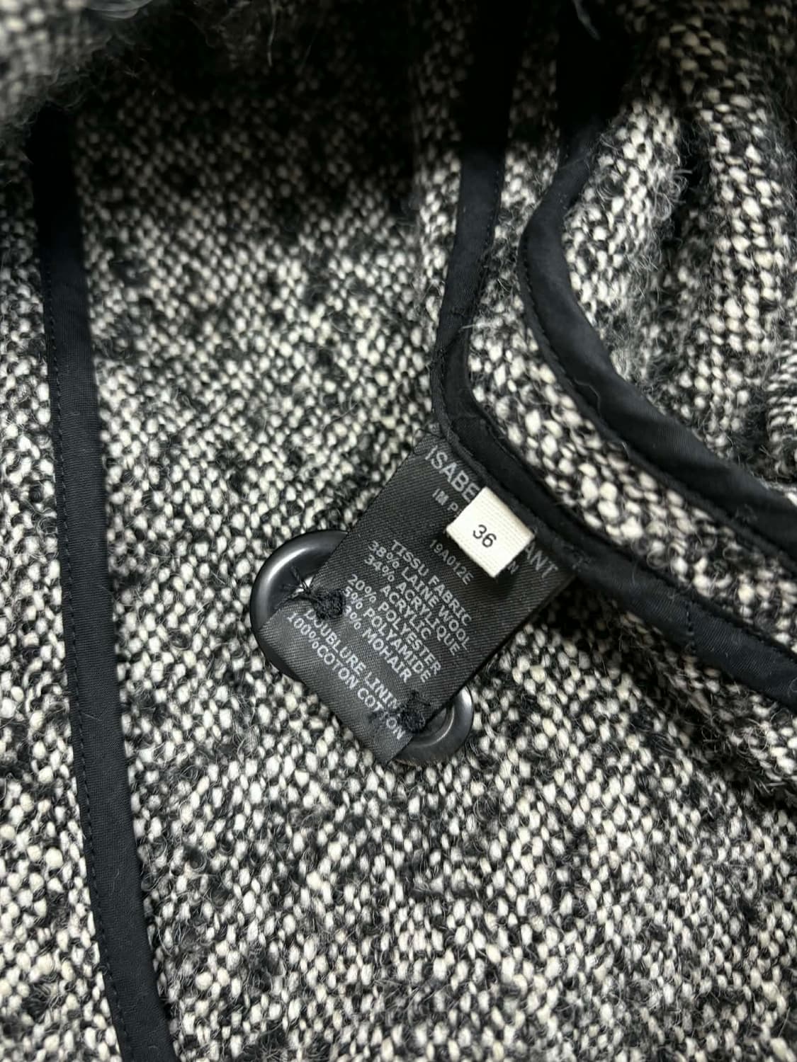 [36] 이자벨마랑 에뚜왈 헤링본 싱글 자켓 헤링본 코트 상품이미지4