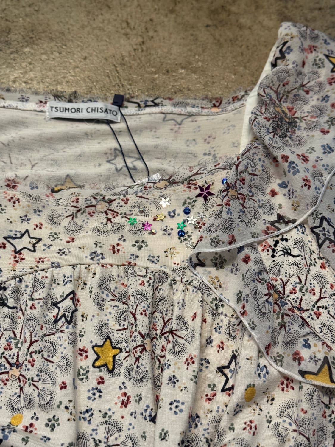 44-55 ) TSUMORI CHISATO Star Garden Top 상품이미지5