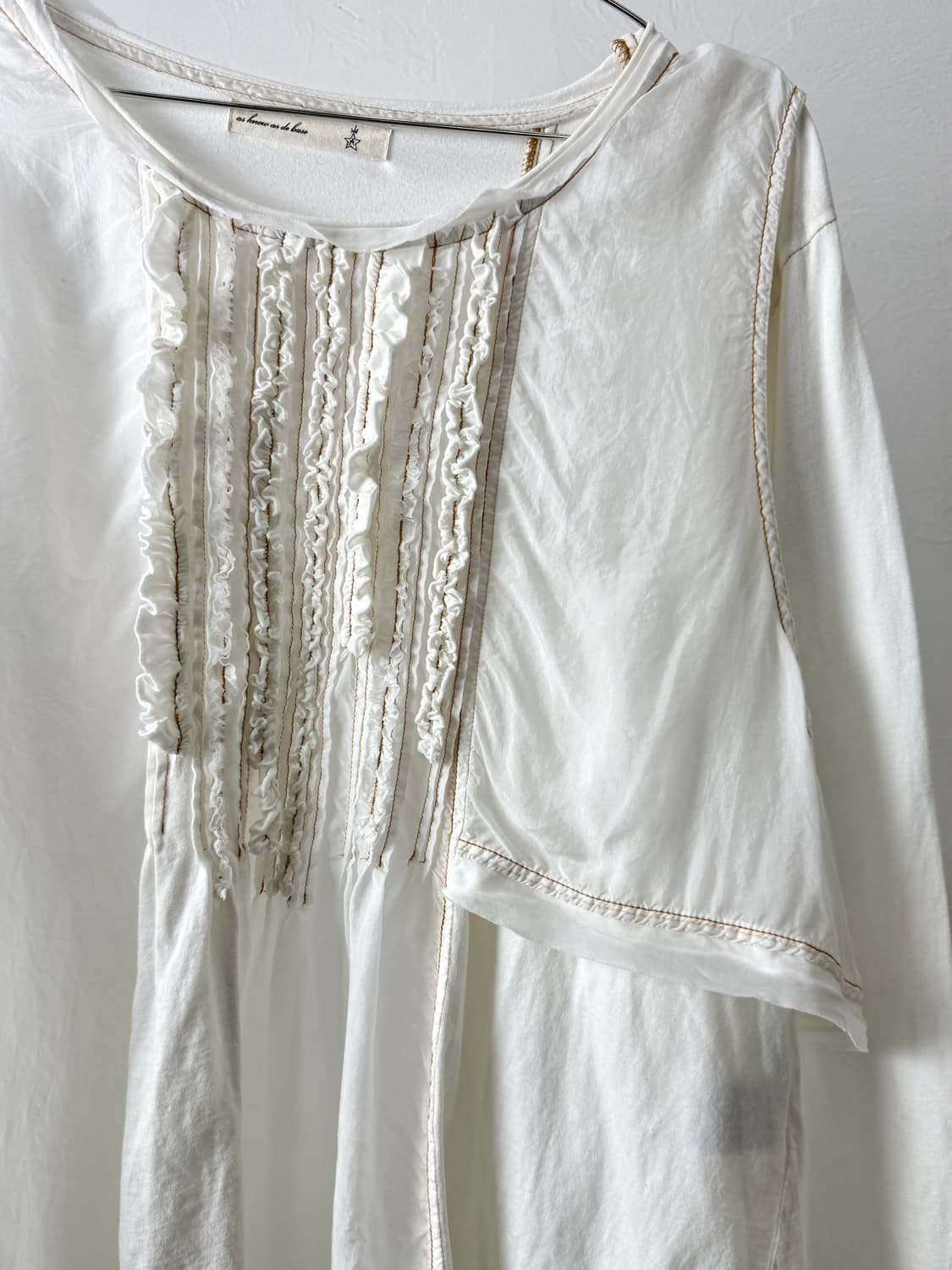 As know as de base 믹스드 프릴 롱 슬리브 상품이미지4