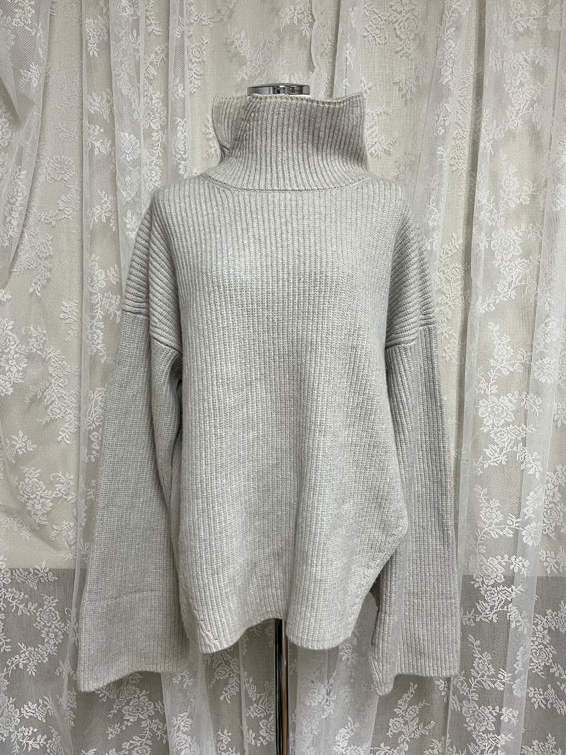 F) 한섬 타임 TIME 캐시미어 블렌드 오버핏 니트 상품이미지1