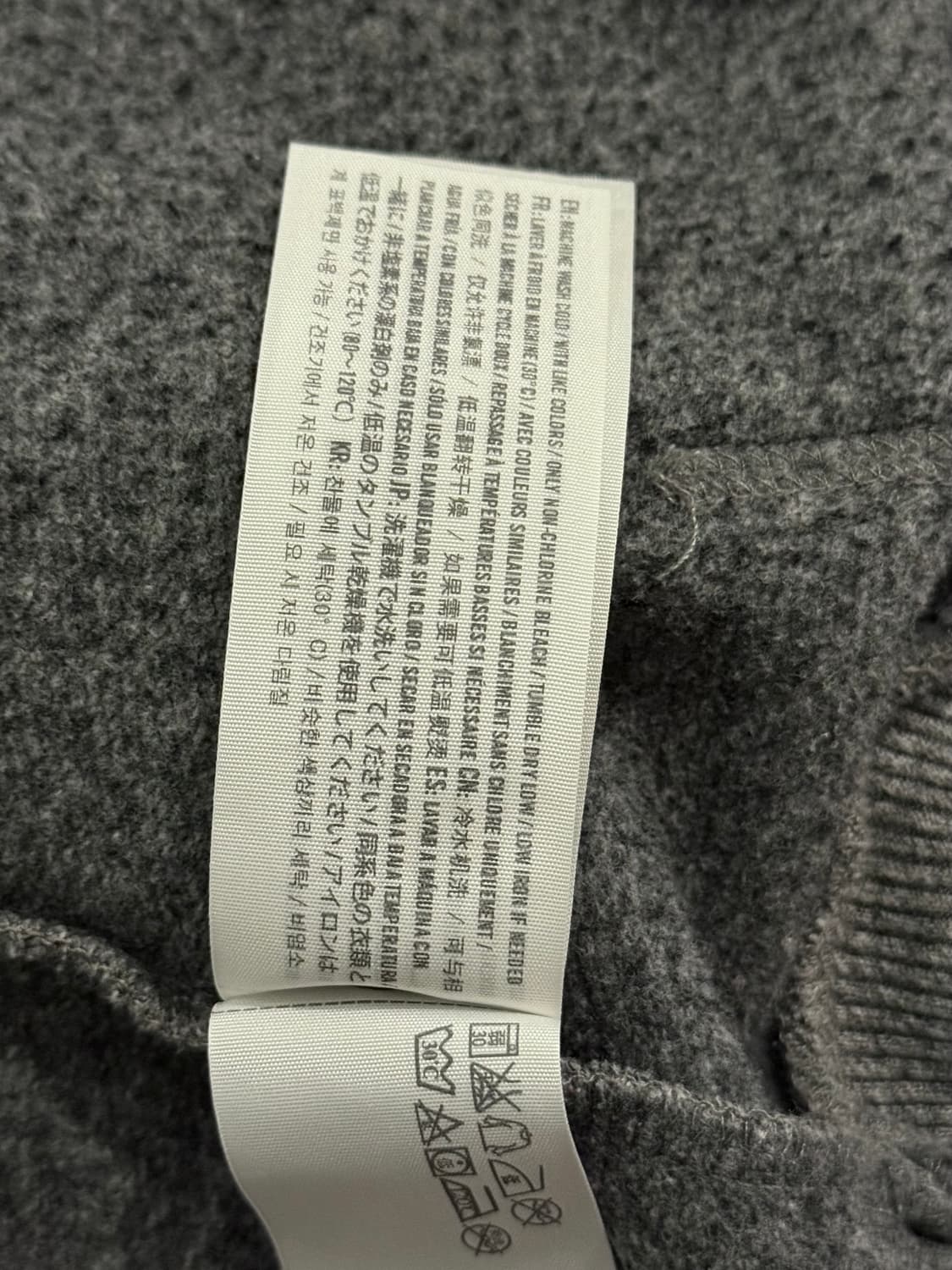 아베크롬비 2000s 그레이 풀 집업 후드 XS 상품이미지9