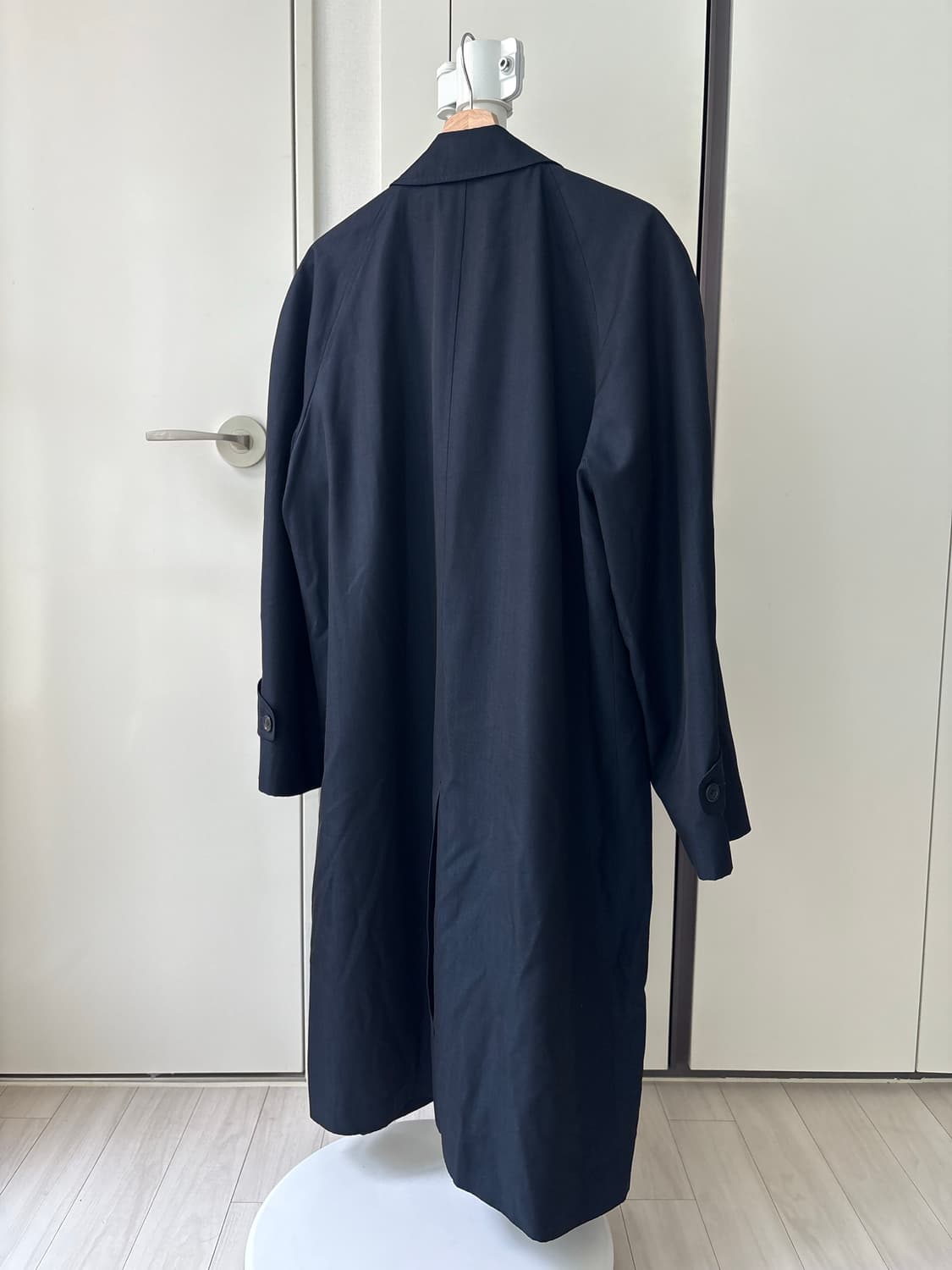Navy Daddy Fit Trench Coat 상품이미지9