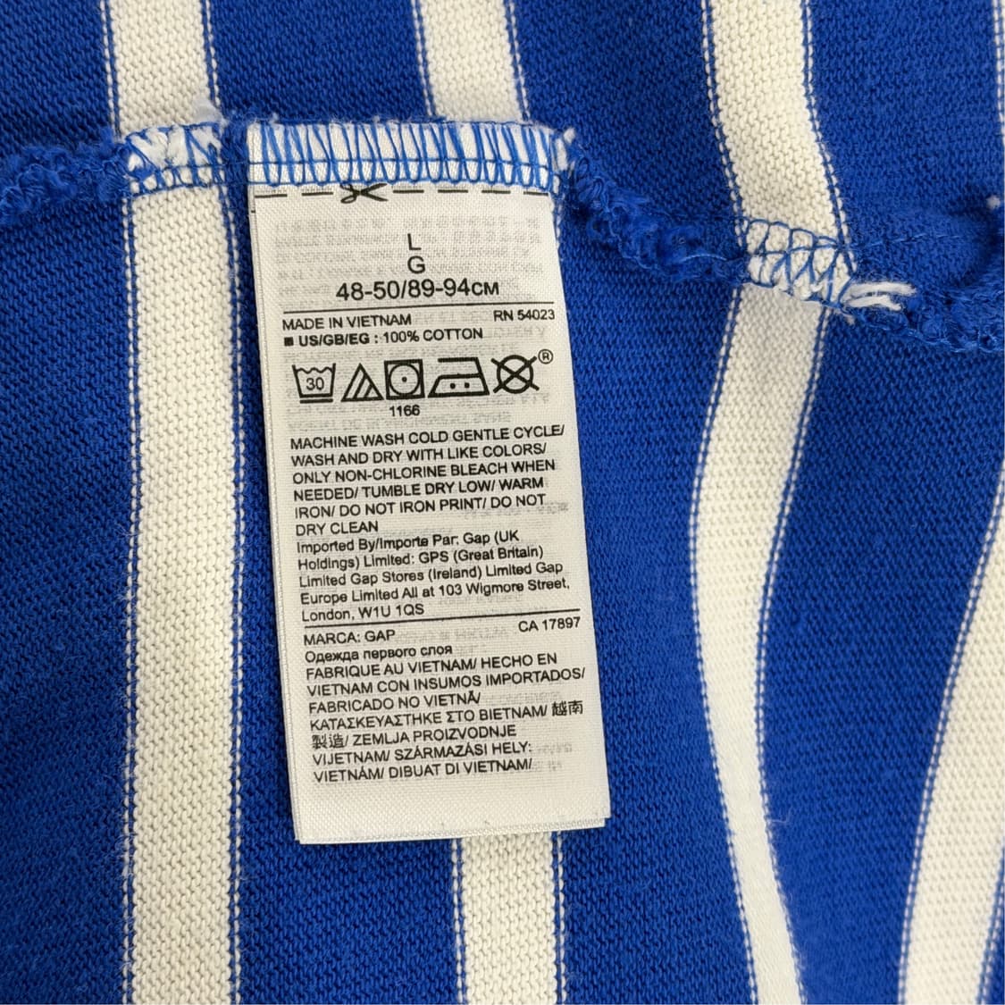 [L] GAP 보트넥 스트라이프 7부 티셔츠 상품이미지6